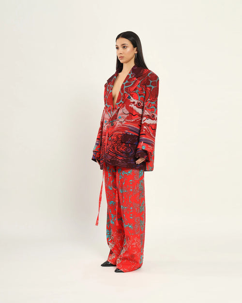 Bloody Whirlpool Blazer Set