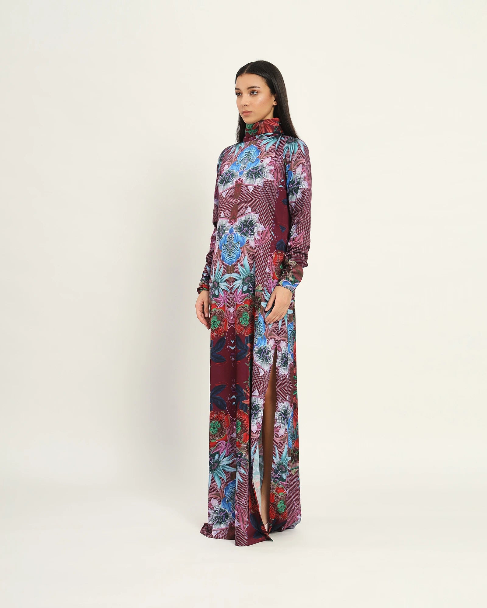 Inner Chess Garden Long Dress