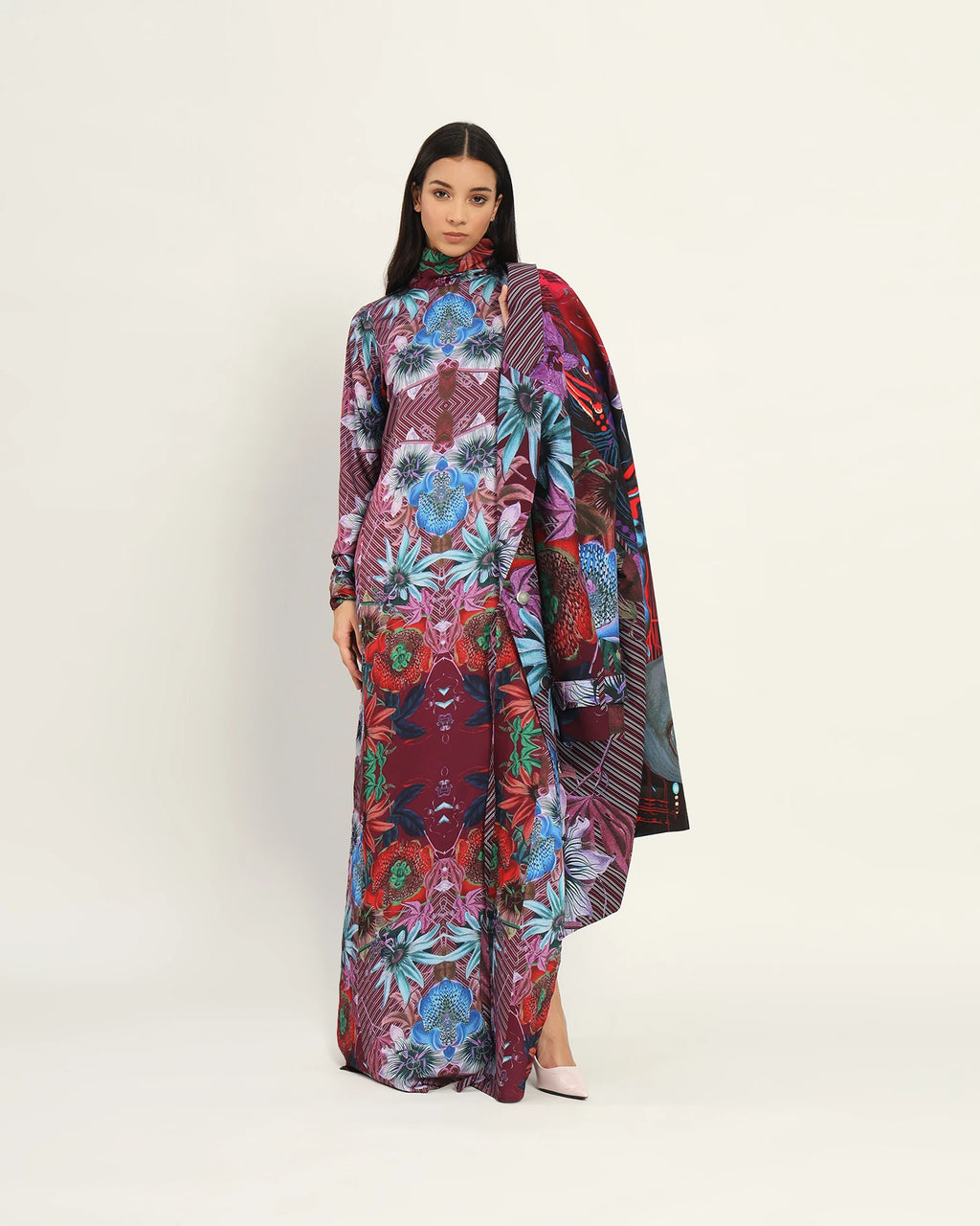 Inner Chess Garden Long Dress