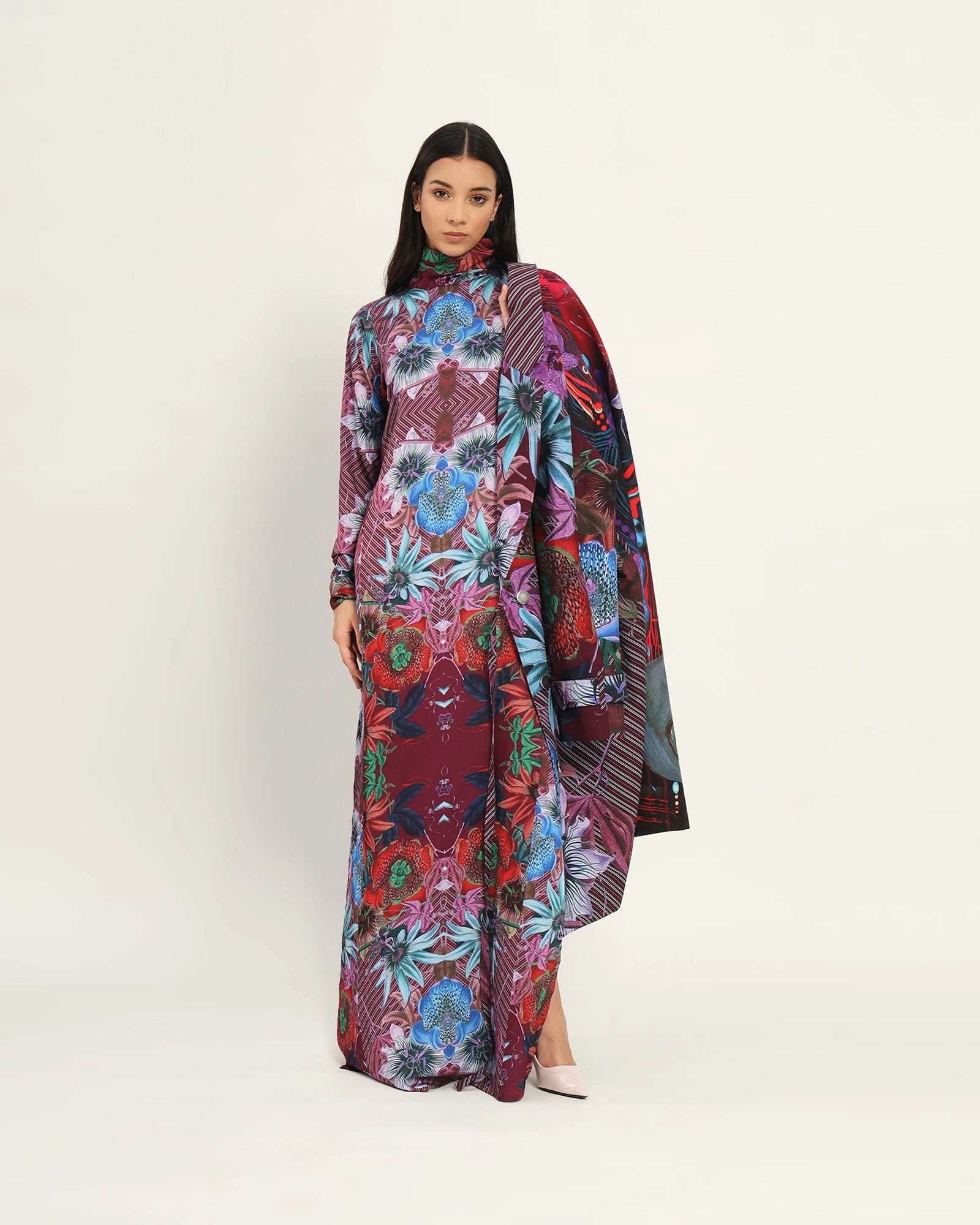 Inner Chess Garden Long Dress